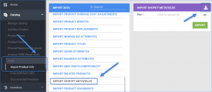 Shopify Metadata - Sellercloud Help