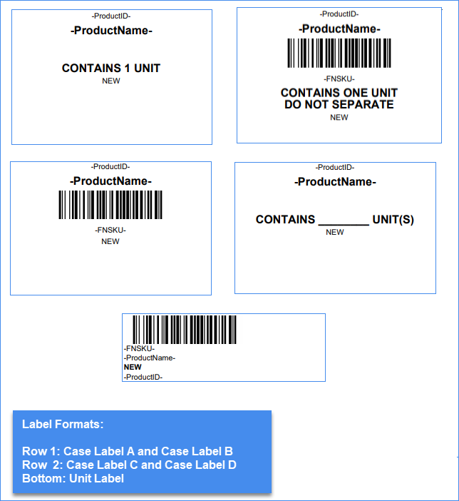 by selecting a product numbre in the label wizard