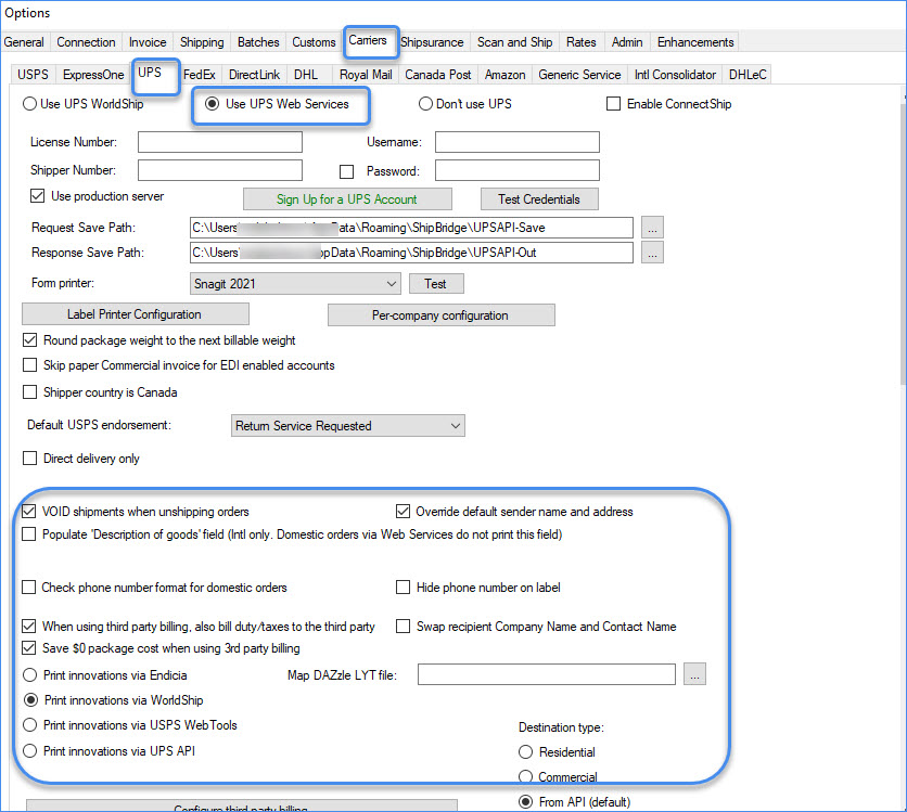 UPS Tab Overview - Sellercloud Help