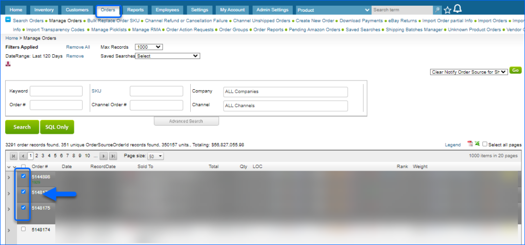 Resend Tracking and Invoice Information - Sellercloud Help